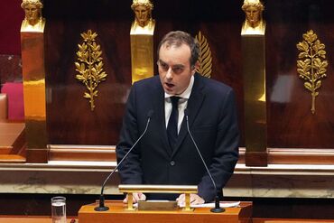 Sebastien Lecornu at the National Assembly, on Oct. 14.