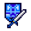 Brown pixelated barrel