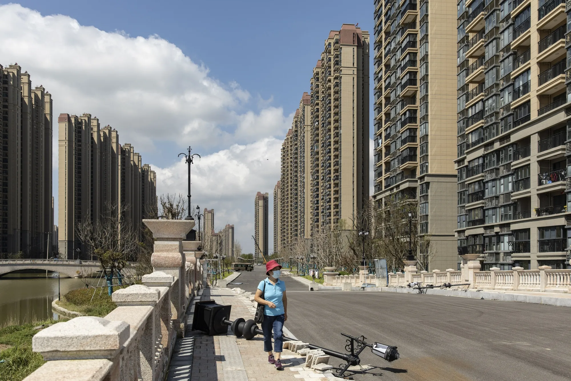 Buildings at China Evergrande Group's Life in Venice real estate and tourism development in Qidong, Jiangsu province, China.