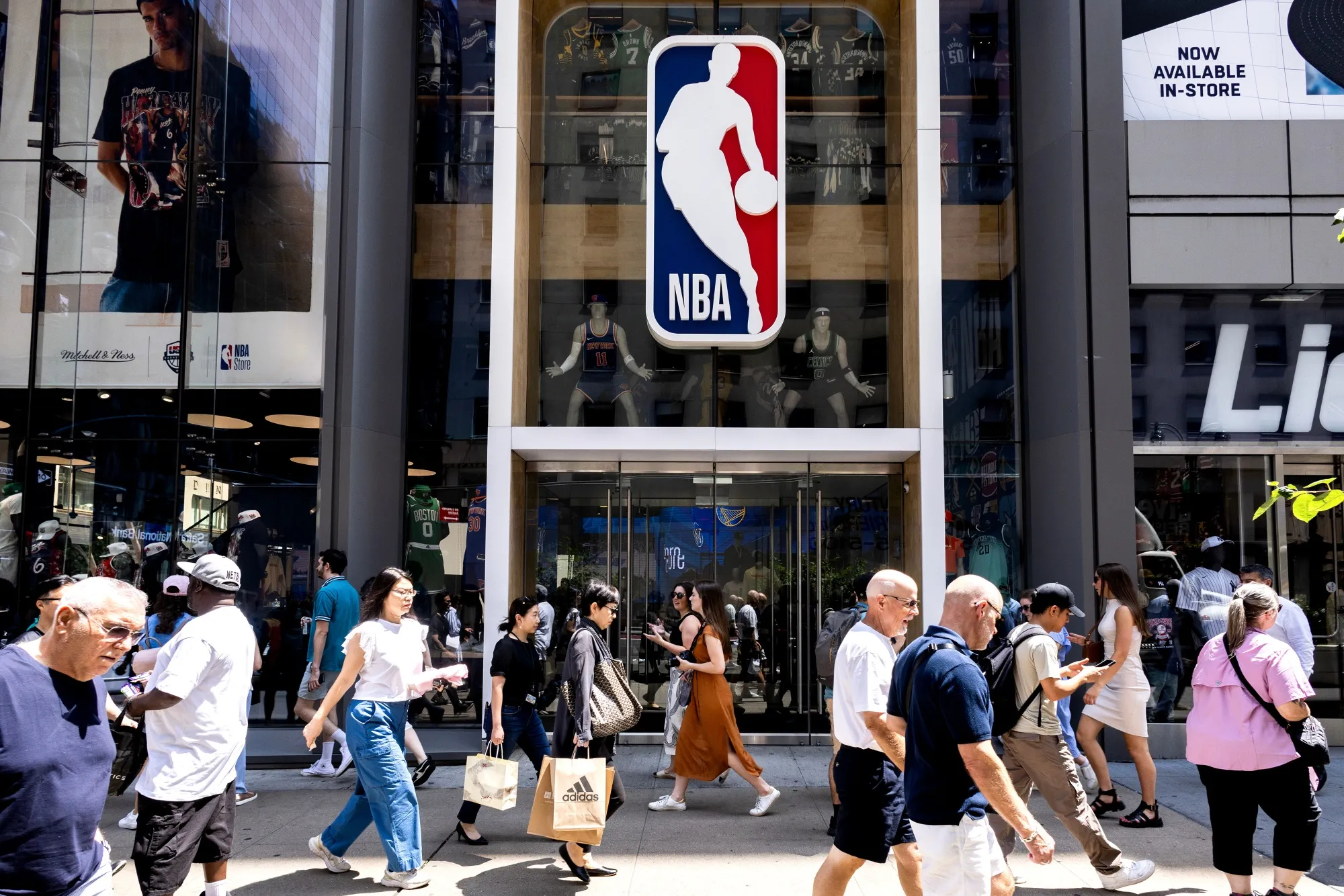 The NBA store on Fifth Avenue in New York.