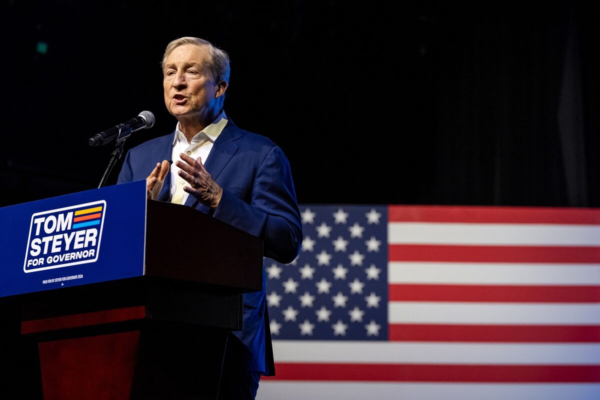 Billionaire Steyer Spends $215 Million in Failed Bid for California Governor