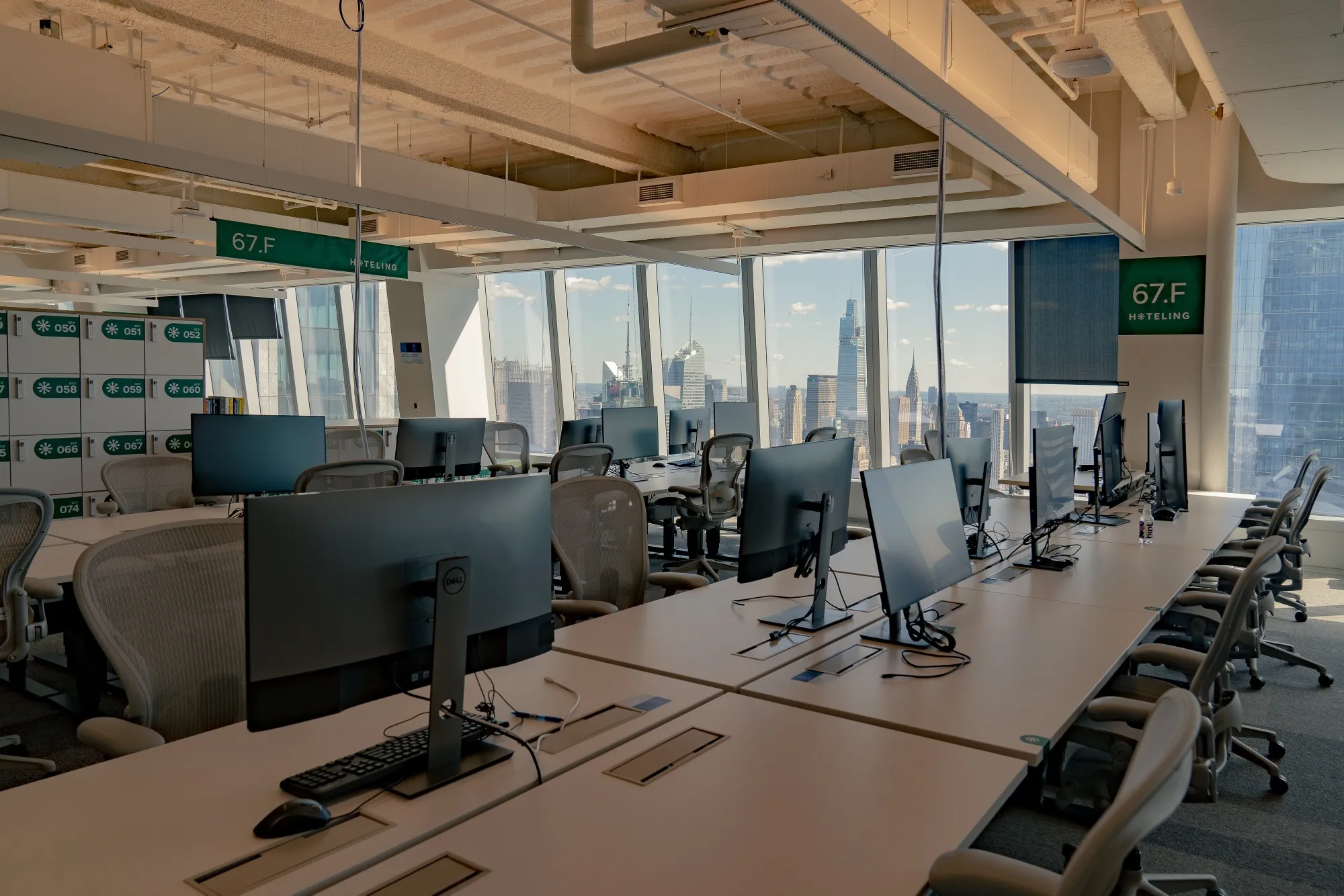 Desks at an office&nbsp;in New York.