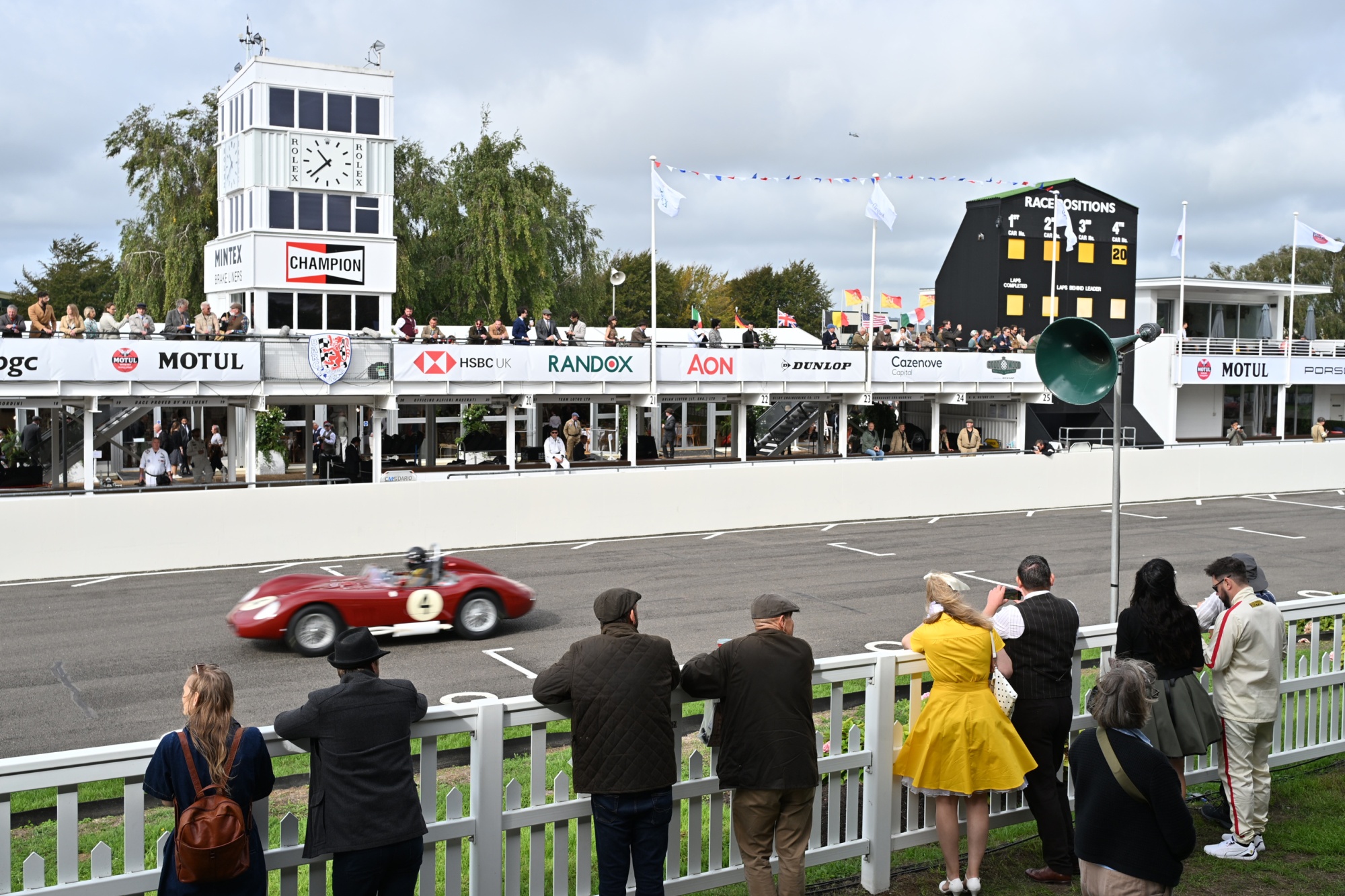 A general view of racing on day two of Goodwood Revival presented by Dunlop at the Goodwood Motor Circuit in Chichester, West Sussex, Saturday September 19, 2026. Photographer: Jas Lehal/PA Media Assignments/PA