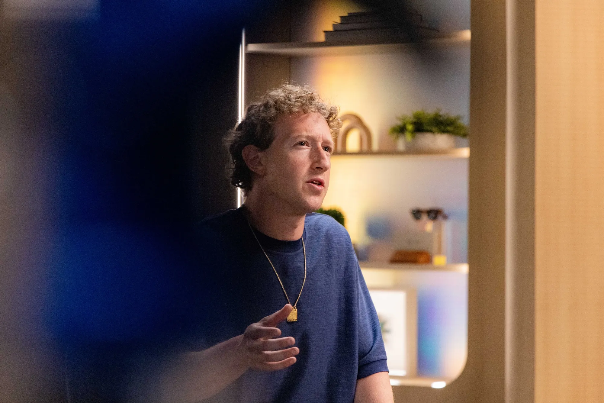 Mark Zuckerberg at Meta headquarters in Menlo Park, California.