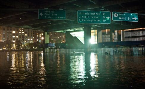 U.S. Super Storm’s Record Flooding Lands Blackout Blow