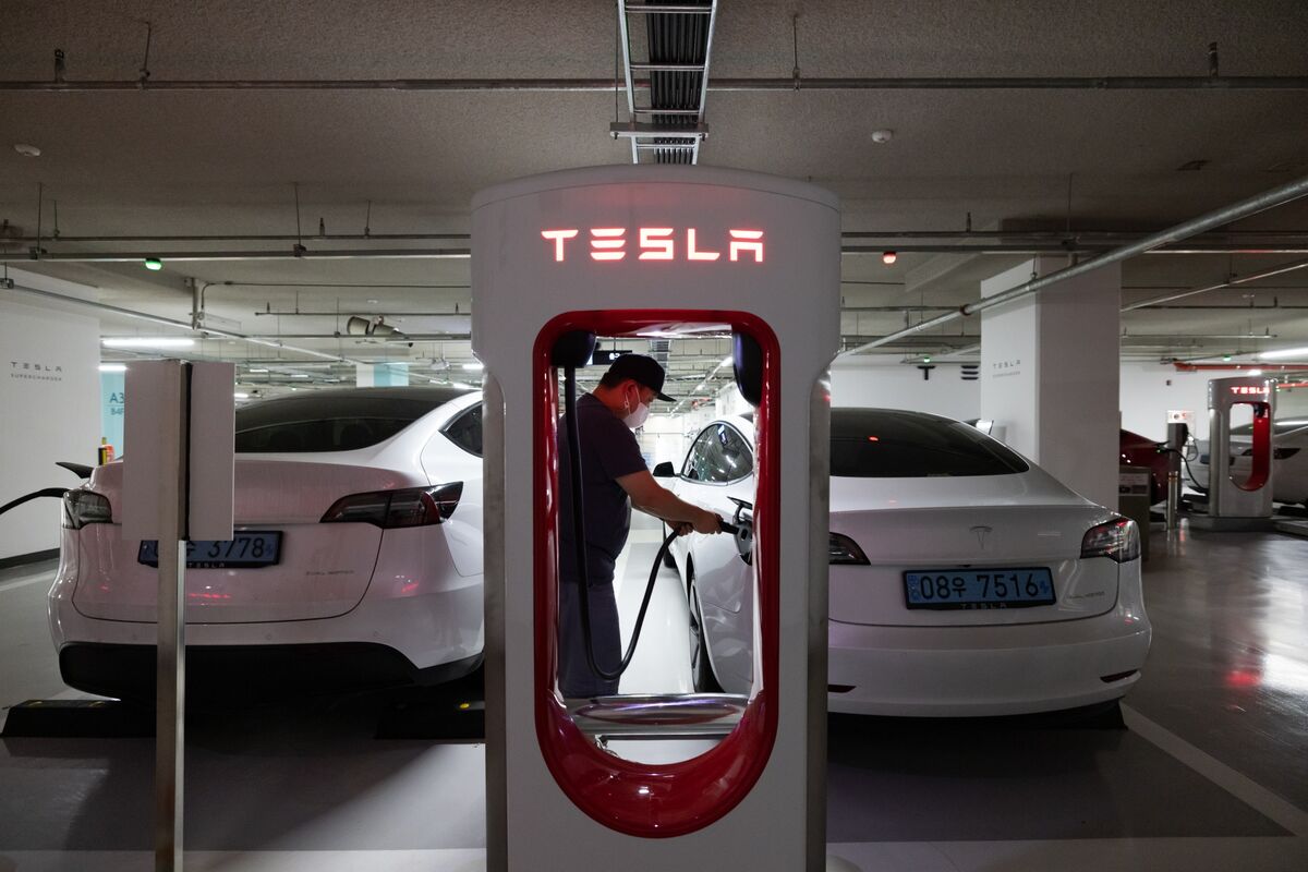 Tesla’s 40% Plunge Burns Koreans Who Plowed Into Leveraged ETFs