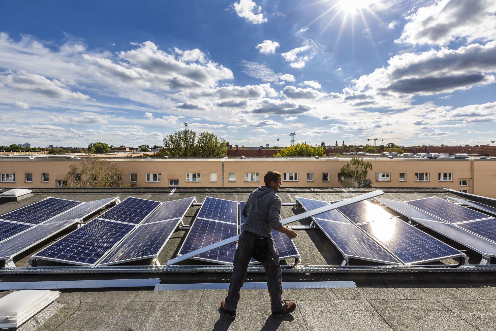 Residential Solar Power Installation In Germany