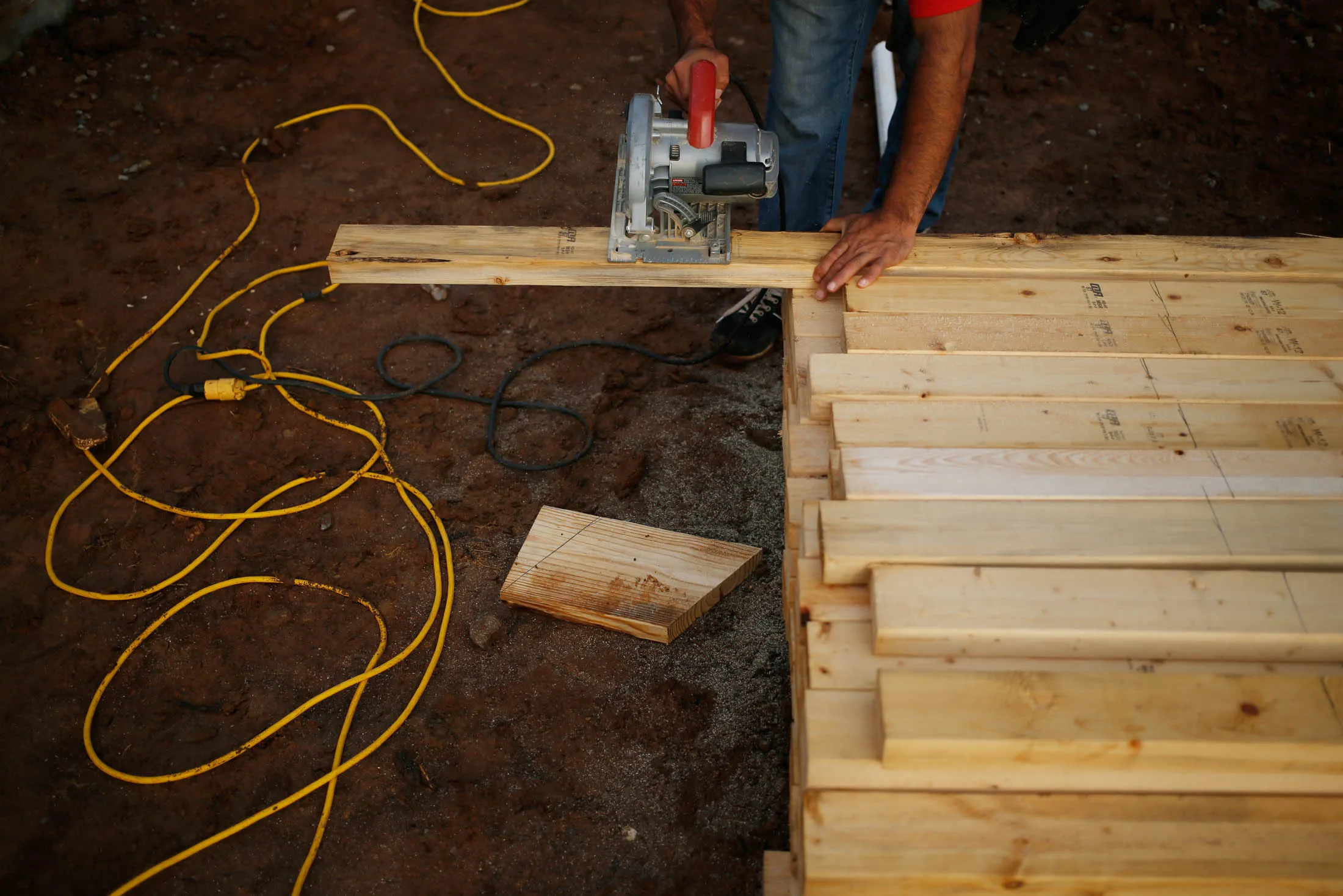 Home Construction Site Ahead Of Construction Spending Figures