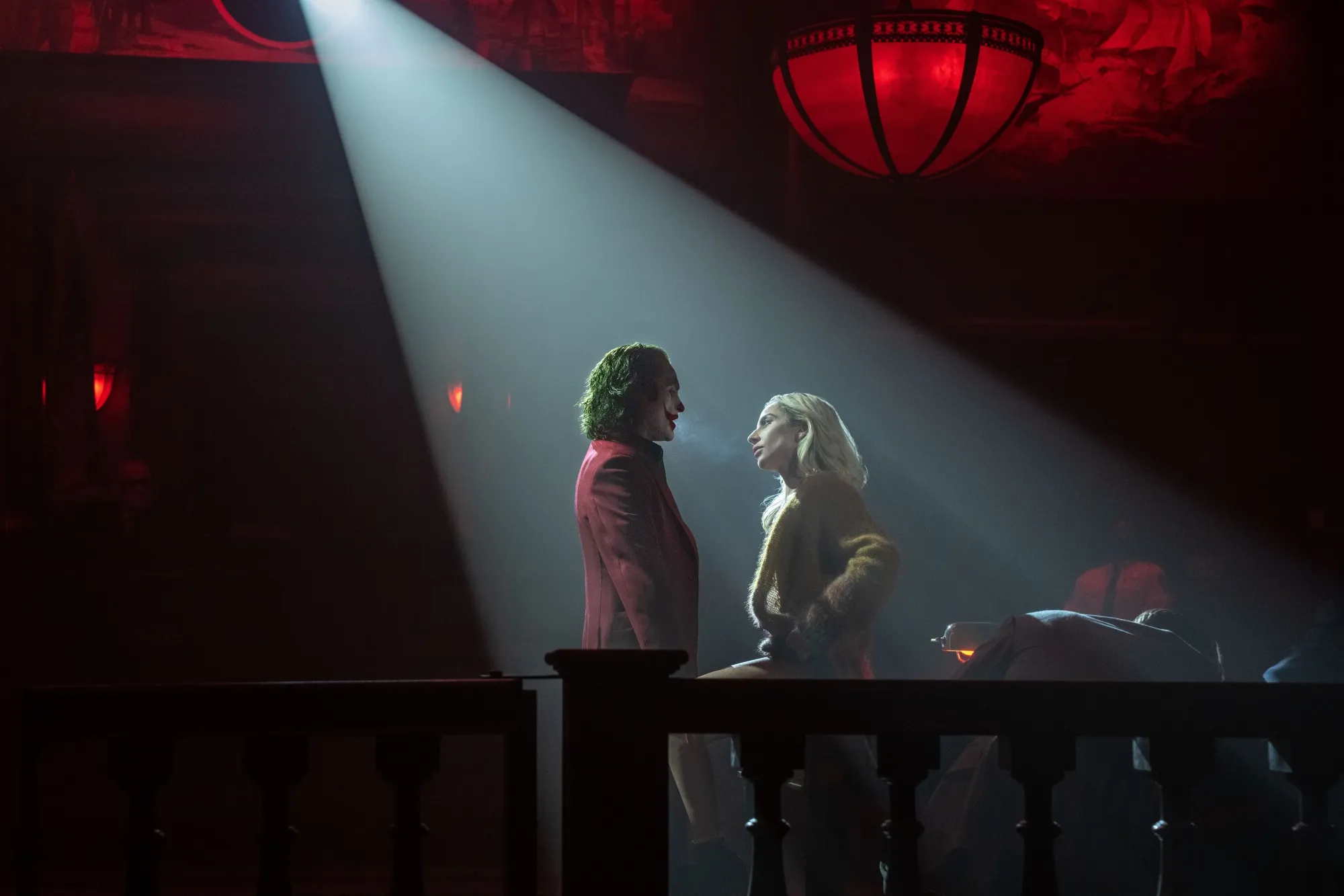 Joaquin Phoenix as Arthur Fleck and Lady Gaga&nbsp;as Lee Quinzel.
