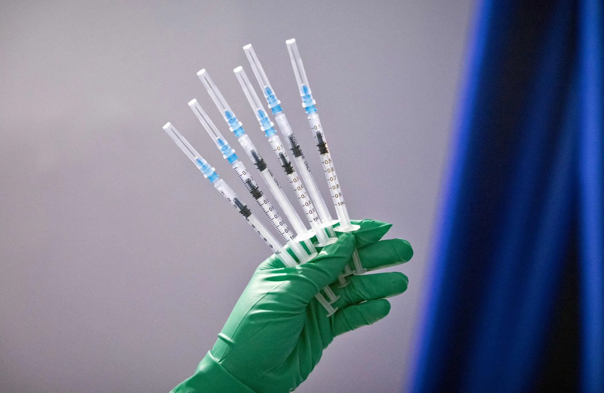 Syringes of the Pfizer-BioNTech Covid vaccine.