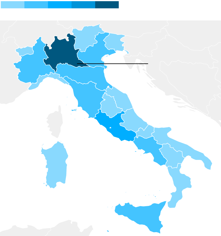 イタリア 15日まで全国で学校閉鎖 感染者3000人超で死者は107人に Bloomberg