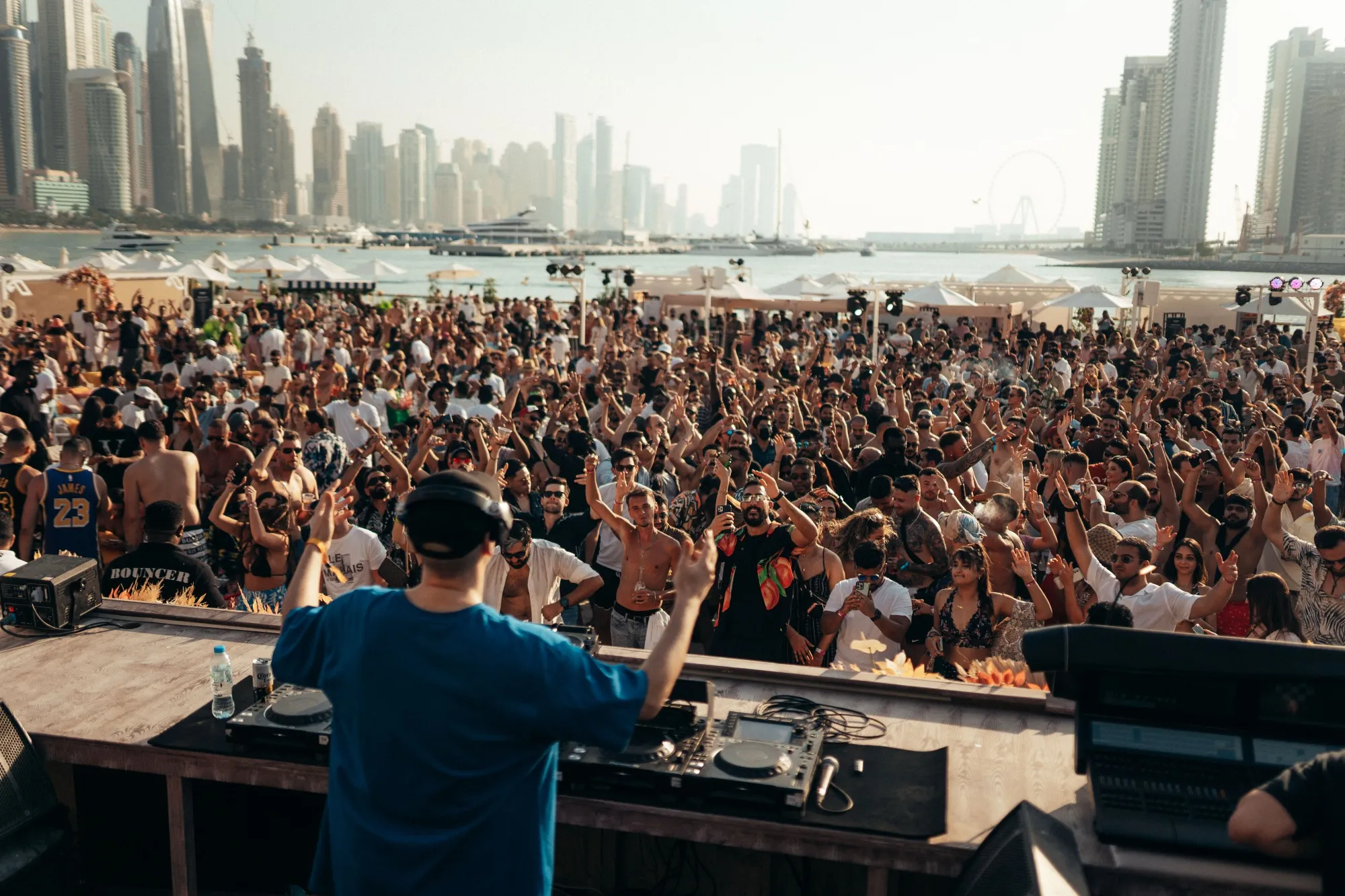 The Five Palm Jumeirah hotel, known for its beach-clubbing atmosphere, is now linked to Ibiza’s Pacha artists.