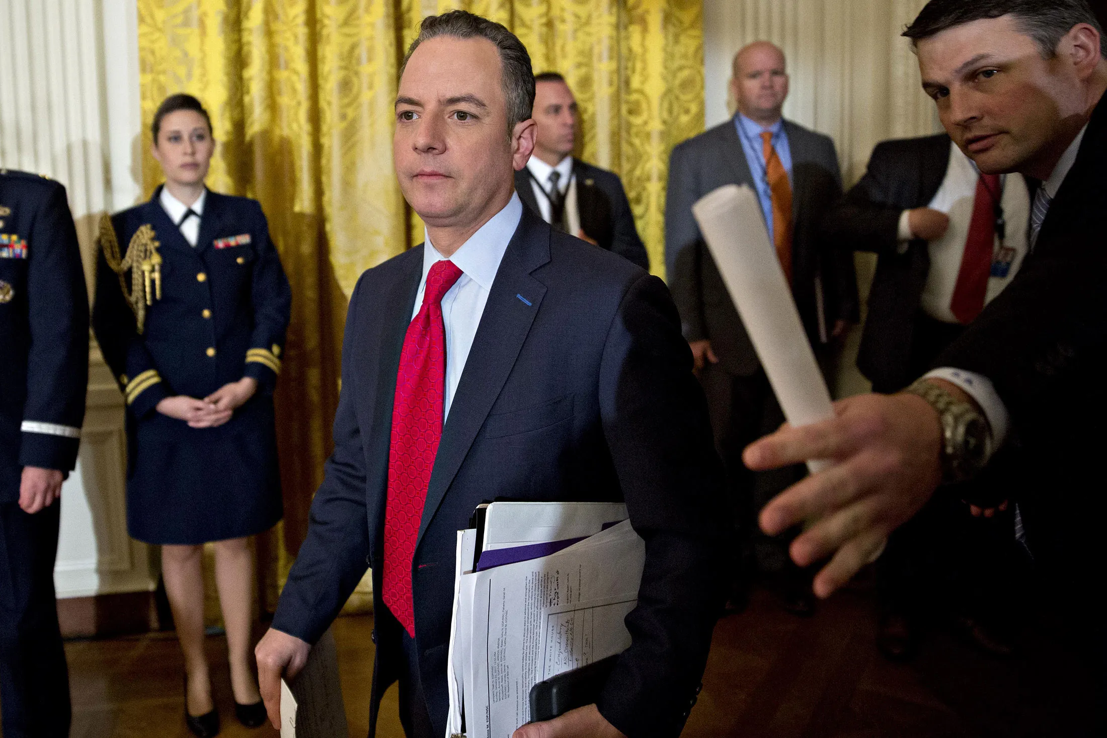 Reince Priebus at the White House, on Jan. 22, 2017.
