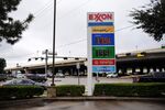 An Exxon gas station in Houston.
