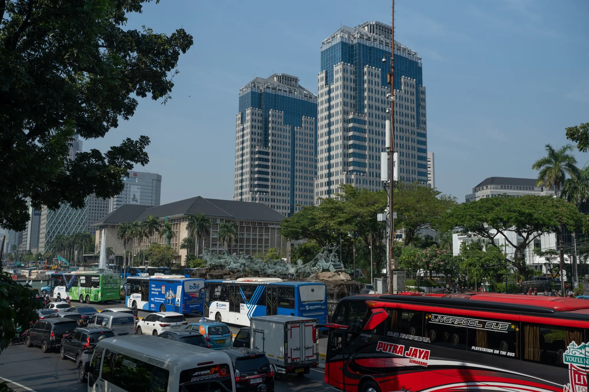 The Bank Indonesia headquarters in Jakarta, Indonesia.