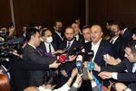 Mevlut Cavusoglu and Ararat Mirzoyan within the Antalya Diplomacy Forum in Antalya, on March 12.