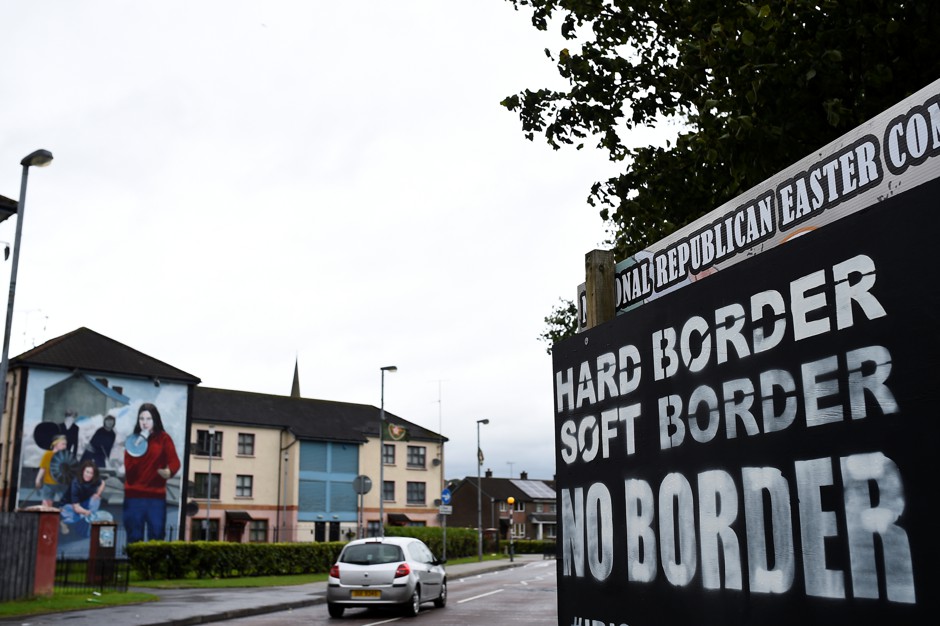 Disputed territory: Brexit negotiations are hung up on the 310-mile land border between the Republic of Ireland and Northern Ireland. 