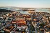 Harbor and financial district view of Oslo, Norway