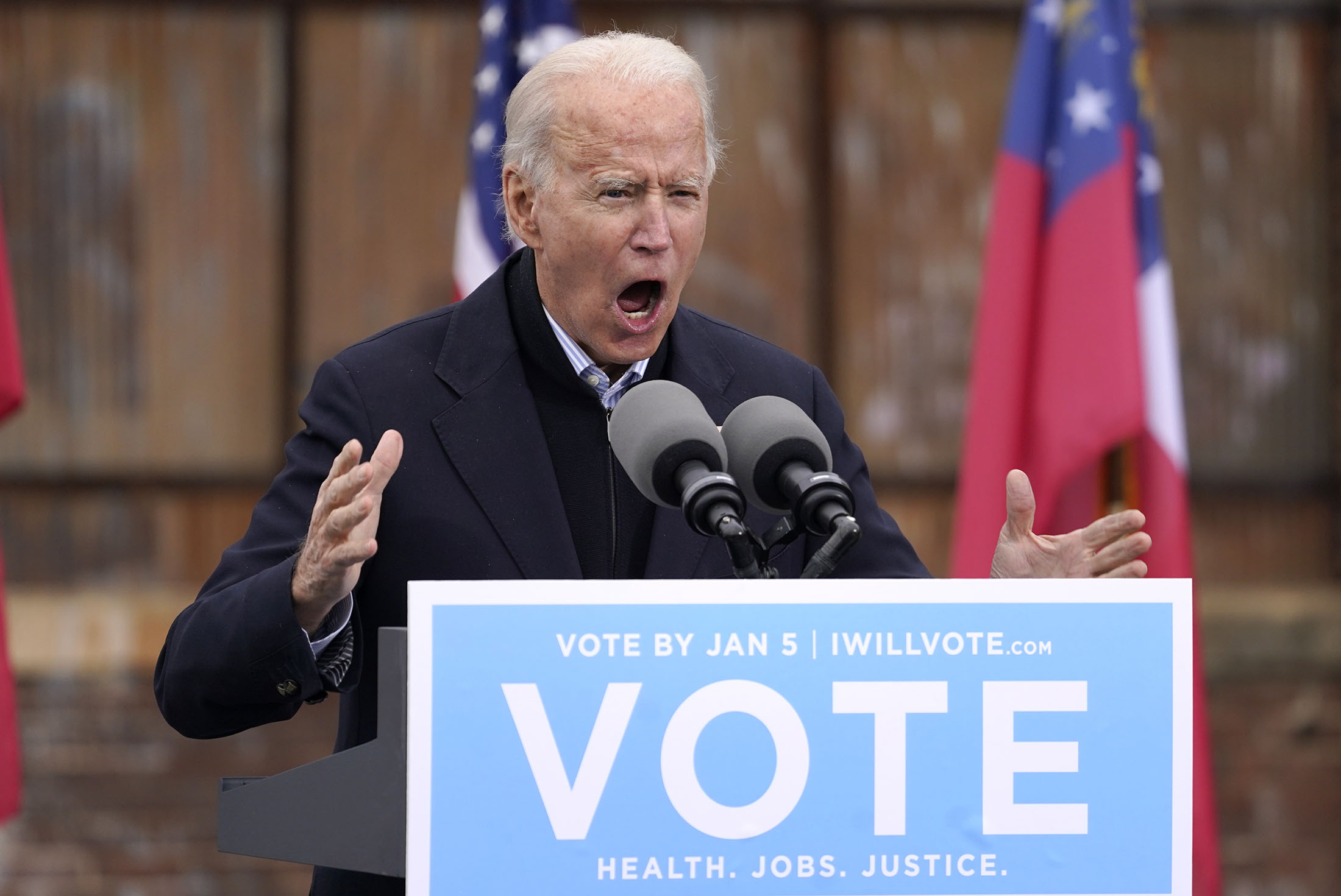 Georgia Senate Runoff Elections: Biden Campaigns For Warnock, Ossoff ...