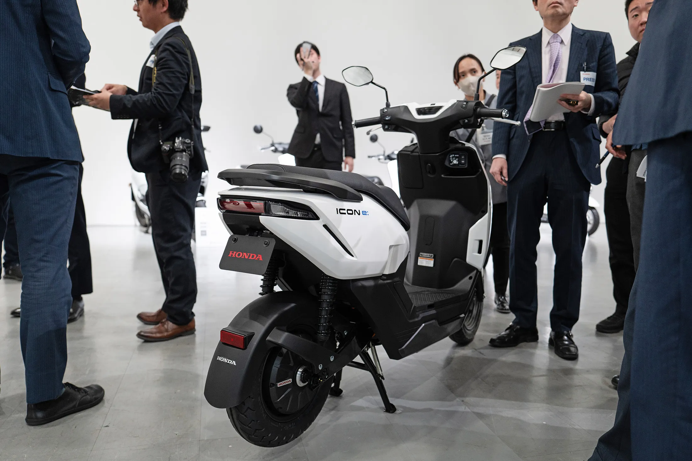 Honda’s Icon e at a press event in Tokyo in February.