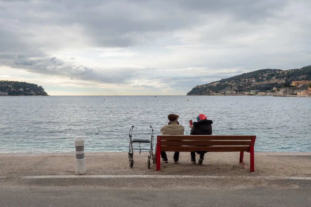 Enjoying their retirement income.