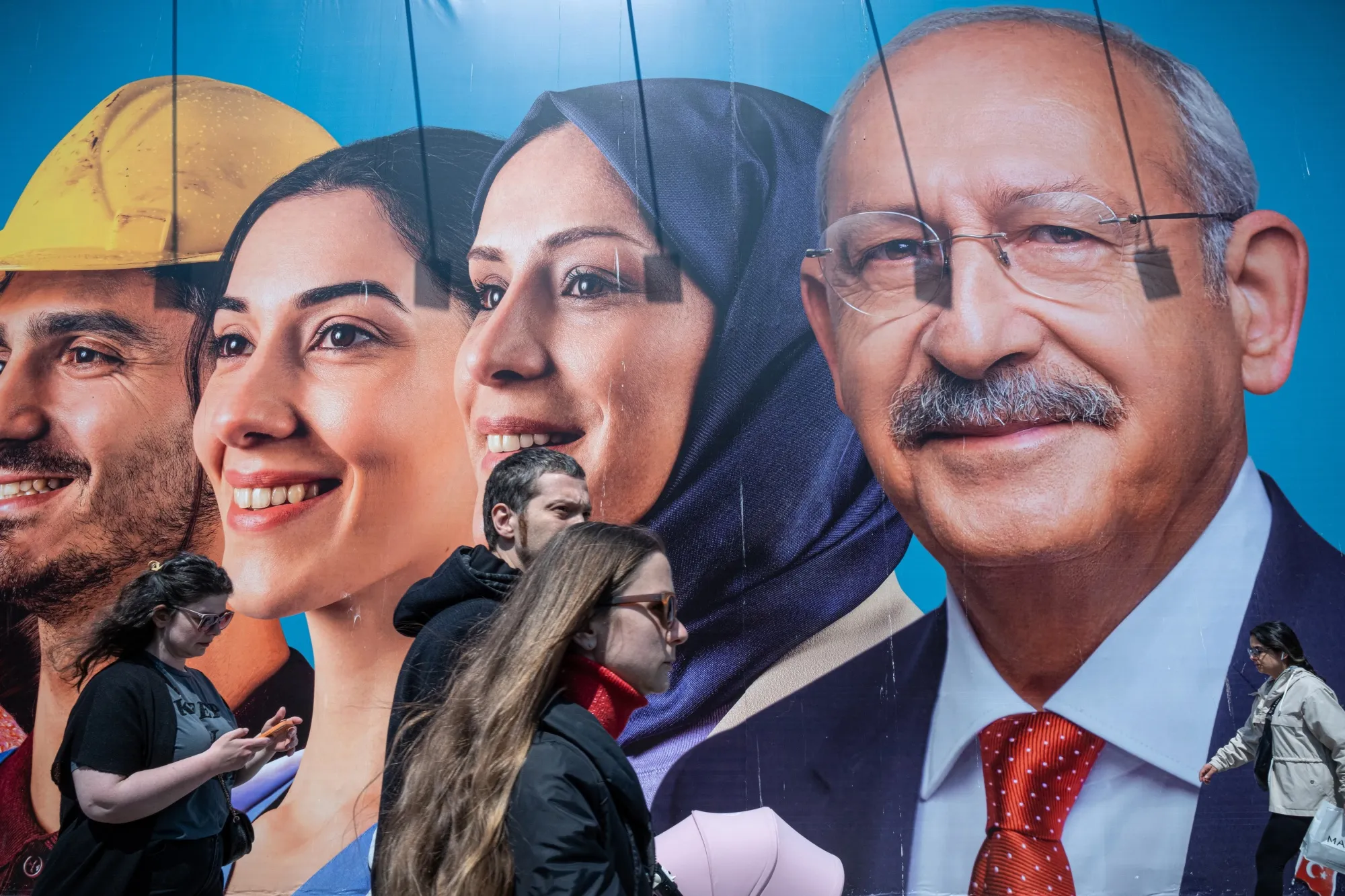 A billboard for Kemal Kilicdaroglu in Istanbul.