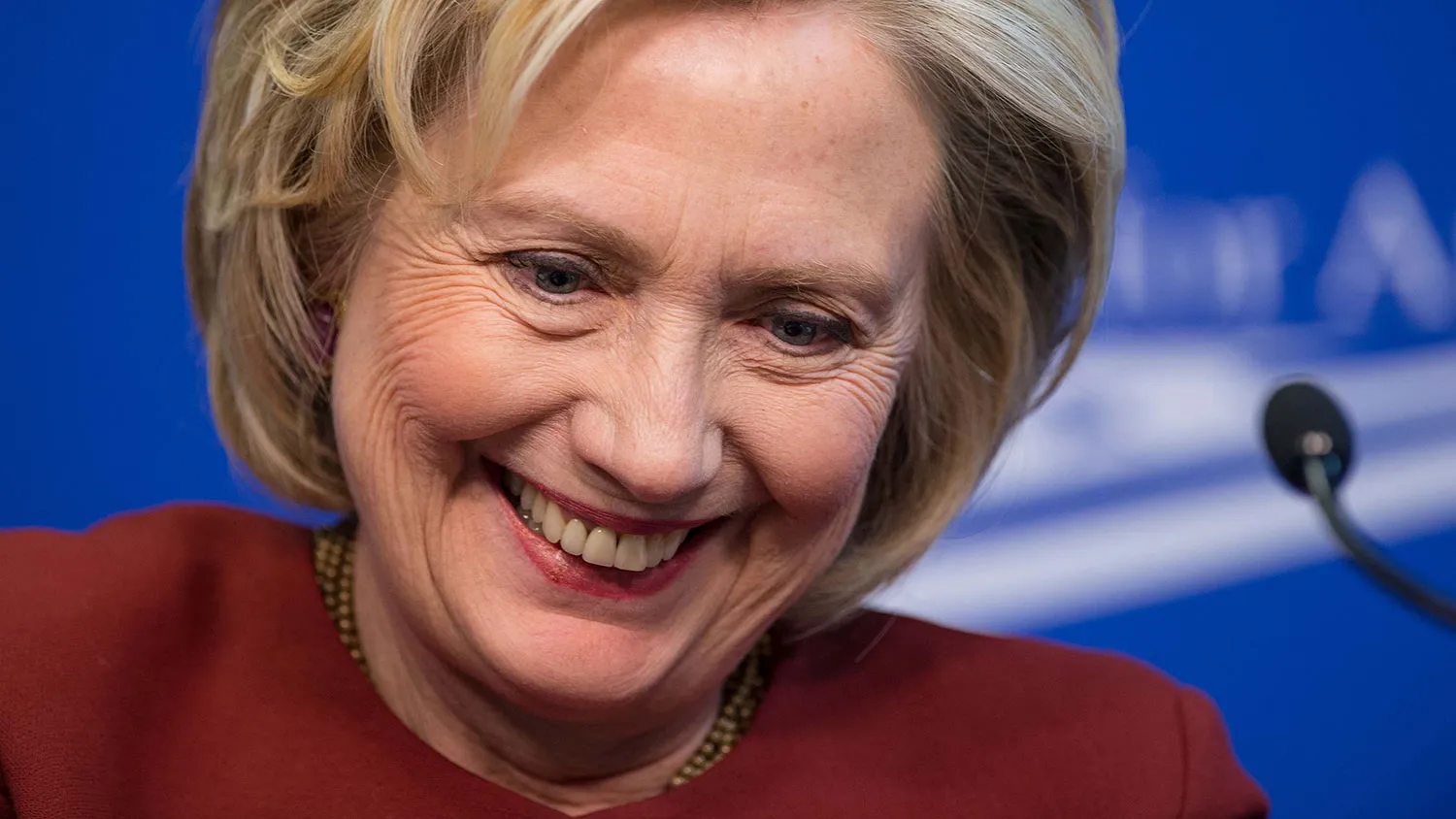 Former Secretary of State Hillary Clinton appears at the Center for American Progress in Washington on March 23, 2015.
