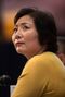 Billionaire Chairwoman Of Longfor Properties Co. Wu Yajun Attends Annual Results News Conference