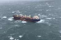 relates to Stricken Ship Reaches Port in Sydney As Stormy Weather Eases