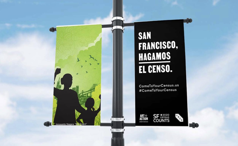 To boost turnout, San Francisco’s Yerba Buena Center for the Arts mounted a census-themed exhibition this spring. Seen here is work by artist Hung Liu.