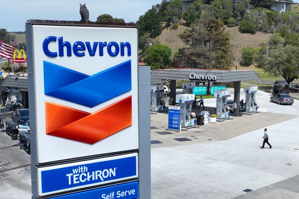 A Chevron gas station in California.