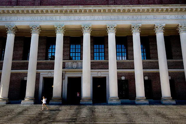 The Harry Elkins Widener Memorial Library at Harvard University