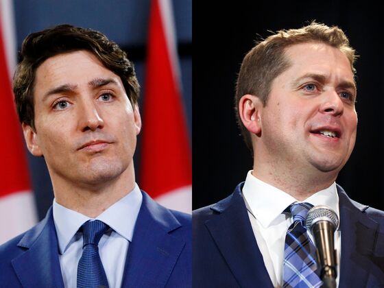 Trudeau Kicks Off Canada Election Tied With Conservative Rival