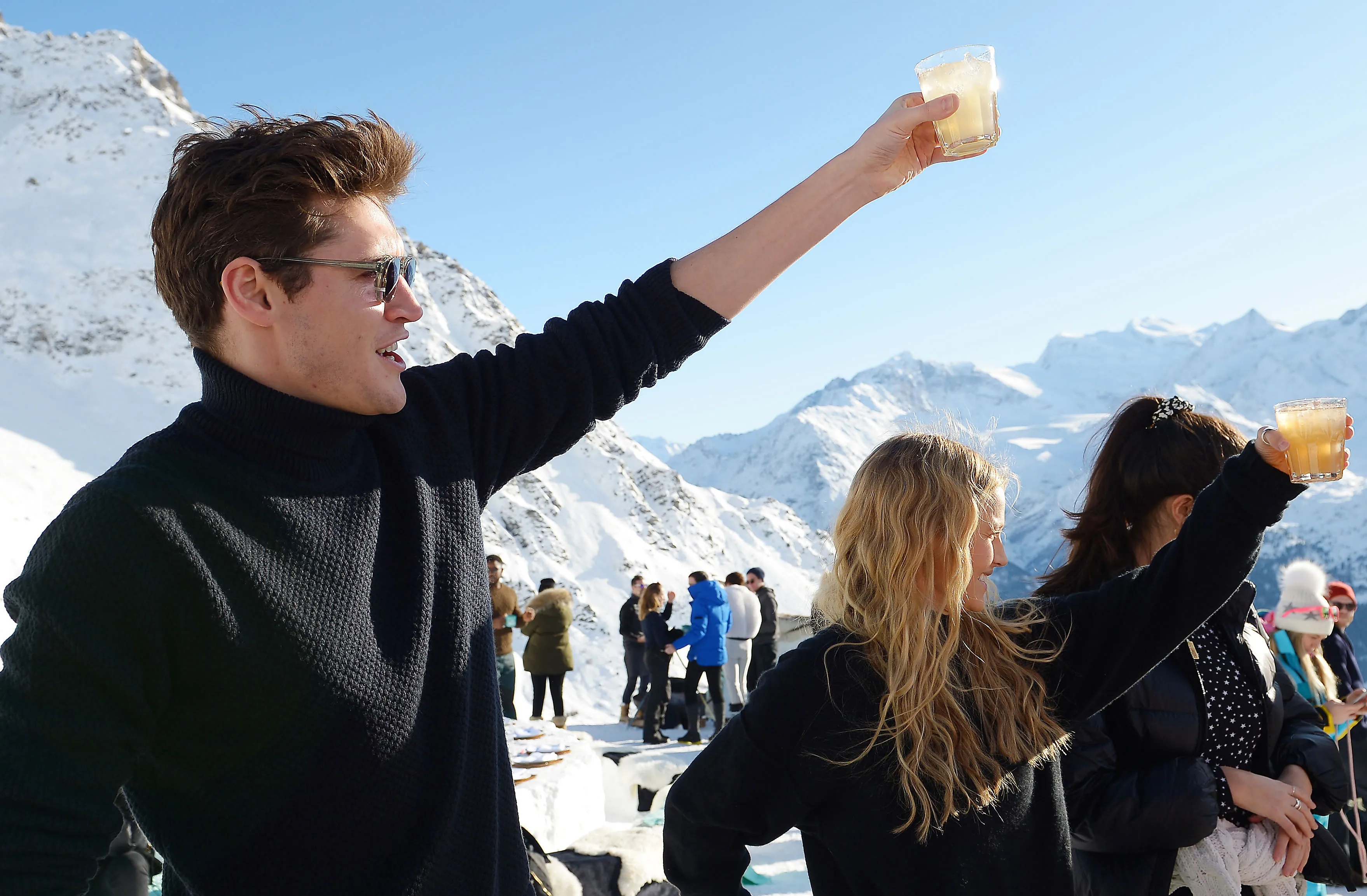 Apres ski in Verbier, Switzerland.