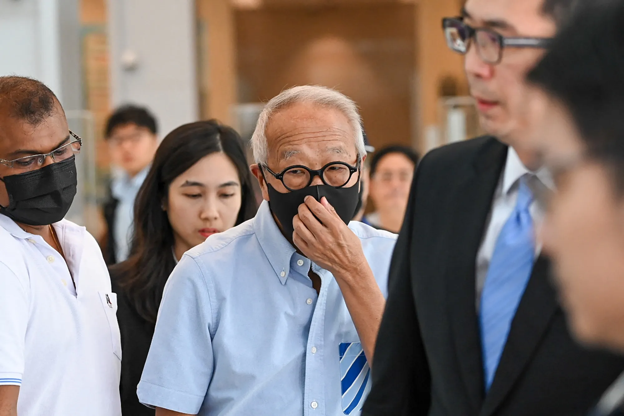 Ong Beng Seng leaves State Court in Singapore in October.