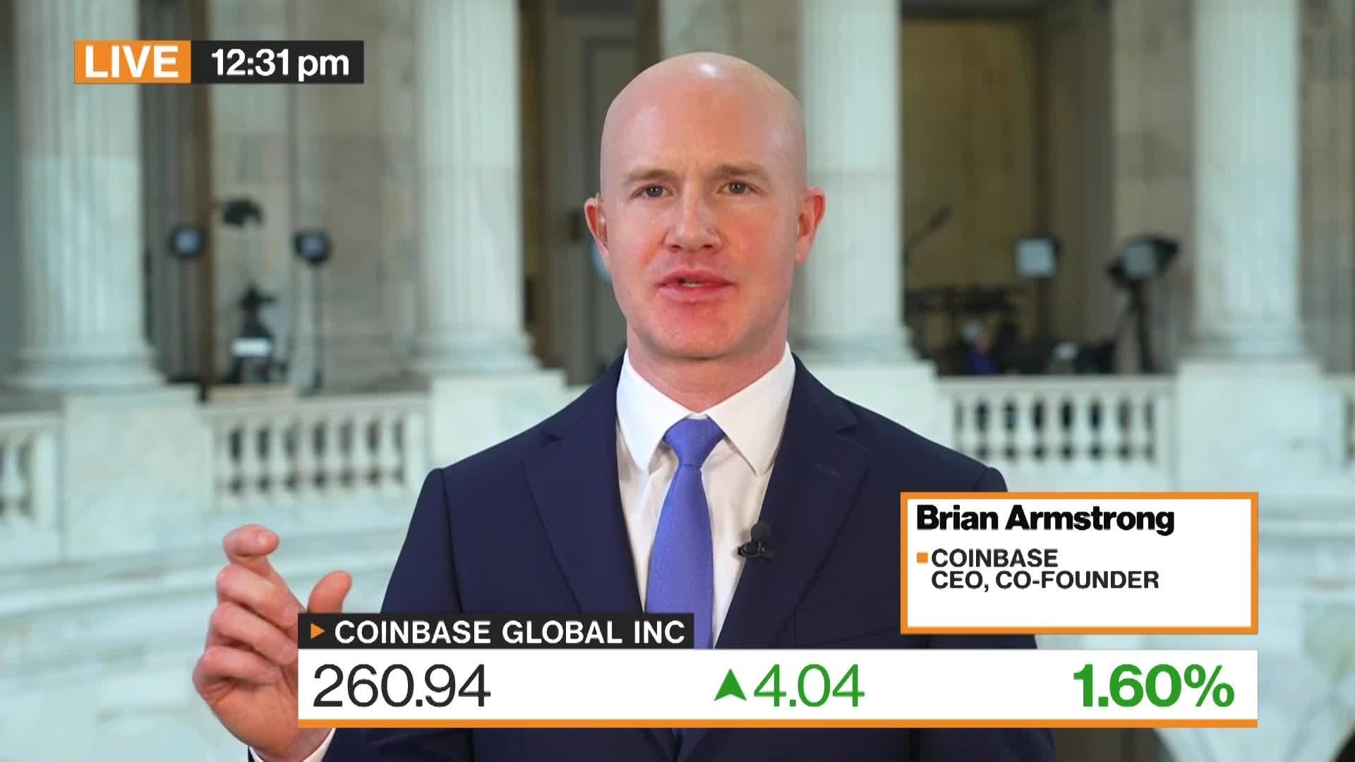 Coinbase CEO Says Being Added to S&P Proves Crypto Is Here to Stay