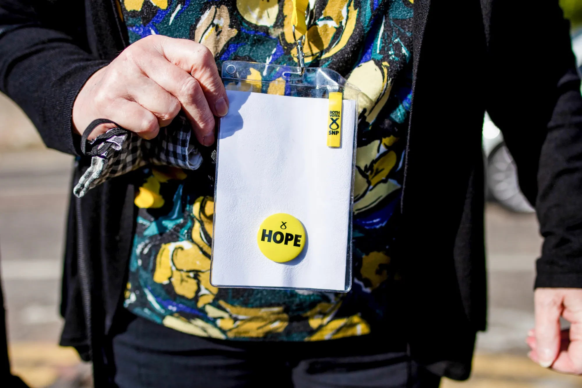 A campaigner for the Scottish National Party.