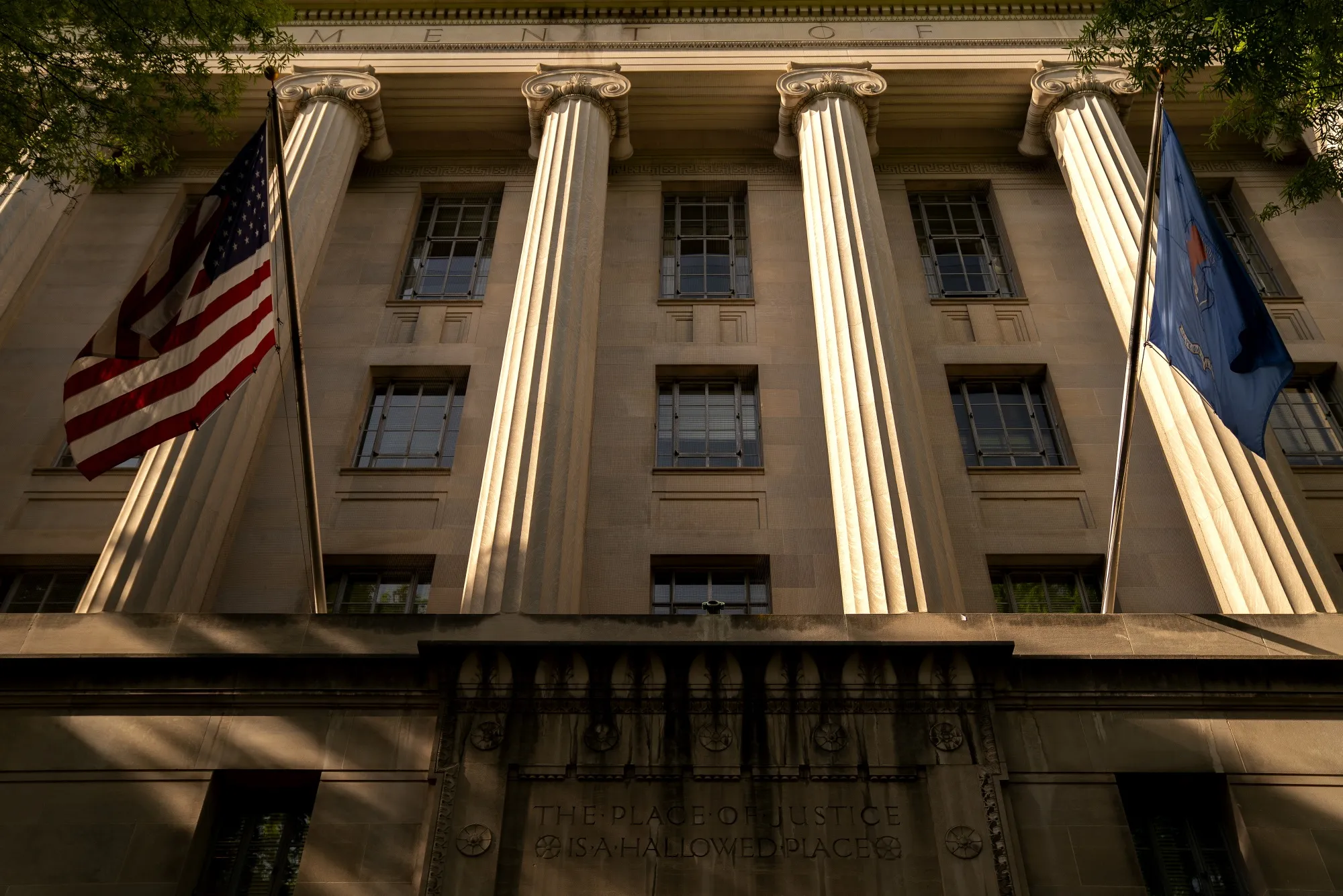 The Department of Justice building in Washington, D.C.