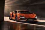 The Lamborghini Revuelto replaces the Aventador in the Lamborghini lineup. It’s the first hybrid vehicle from the Italian carmaker. 