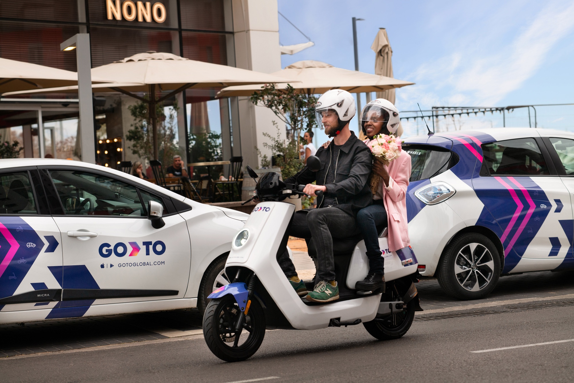 The GoTo app enables users to book cars, vans, mopeds, scooters and bikes.