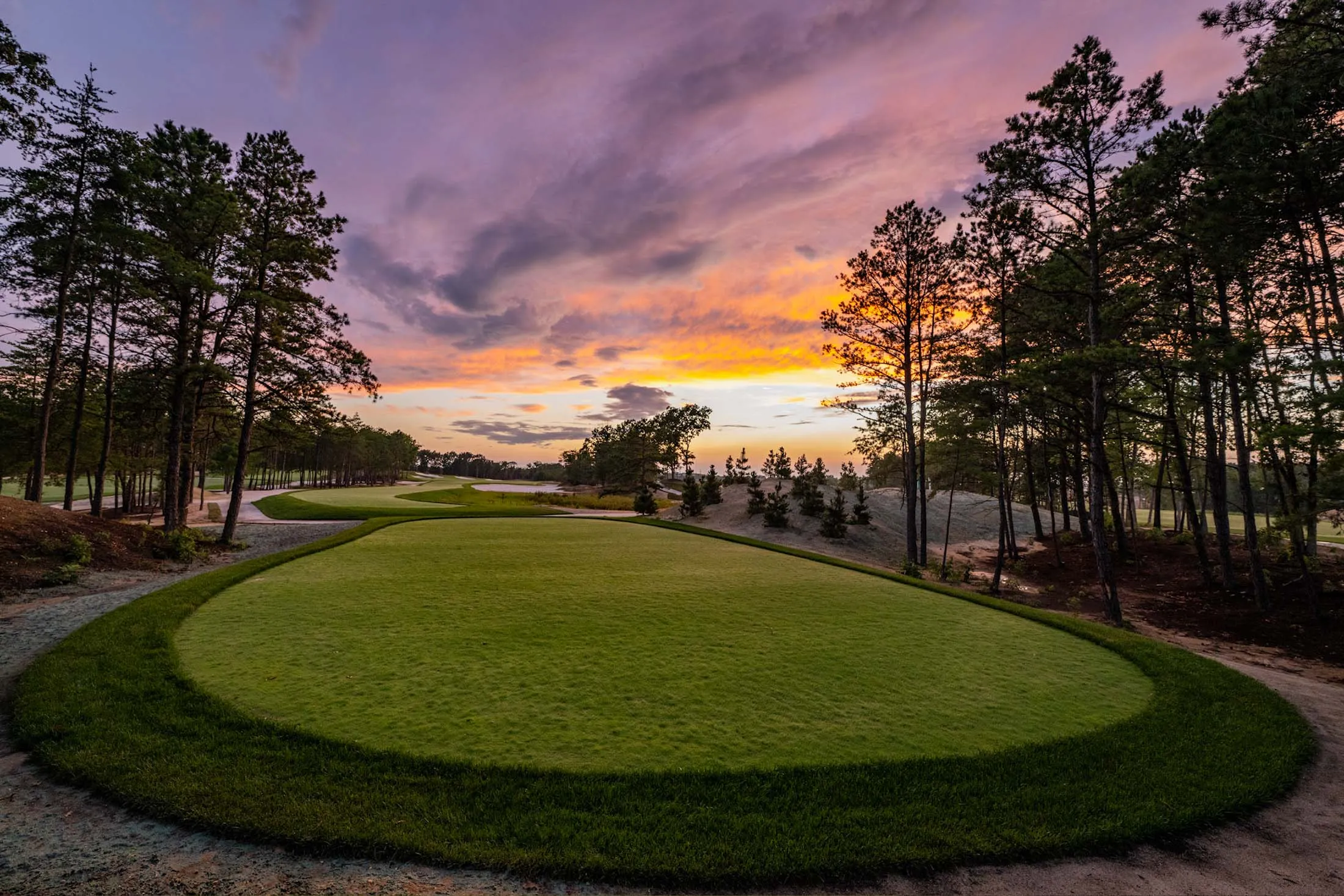 A view of the course at Trout National.