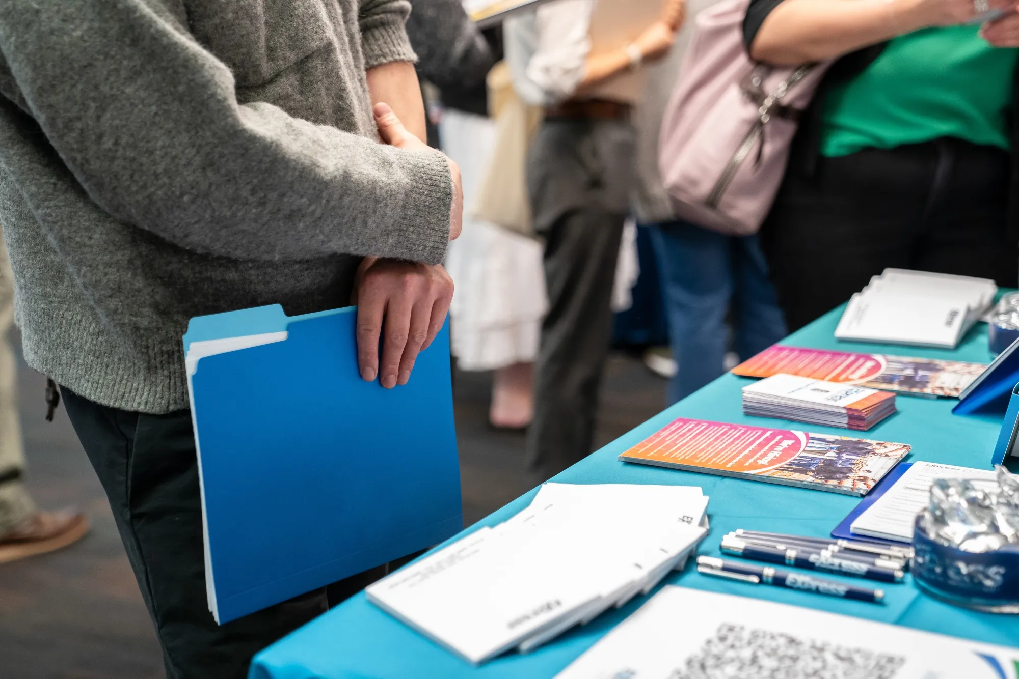 Jobseekers at a careers fair in Seattle, Washington.