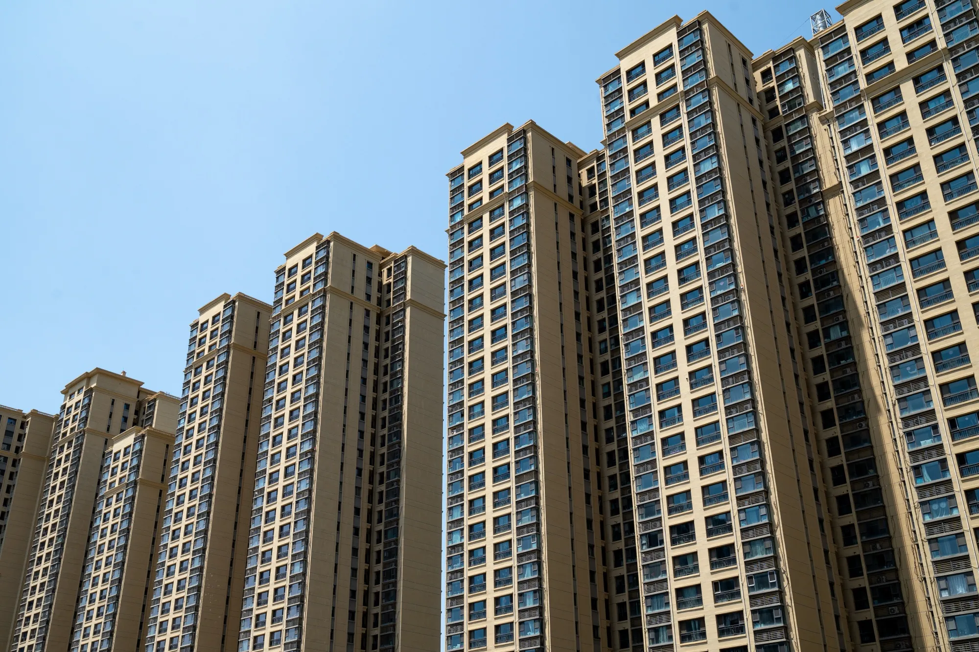 Residential buildings at a development in Beijing.