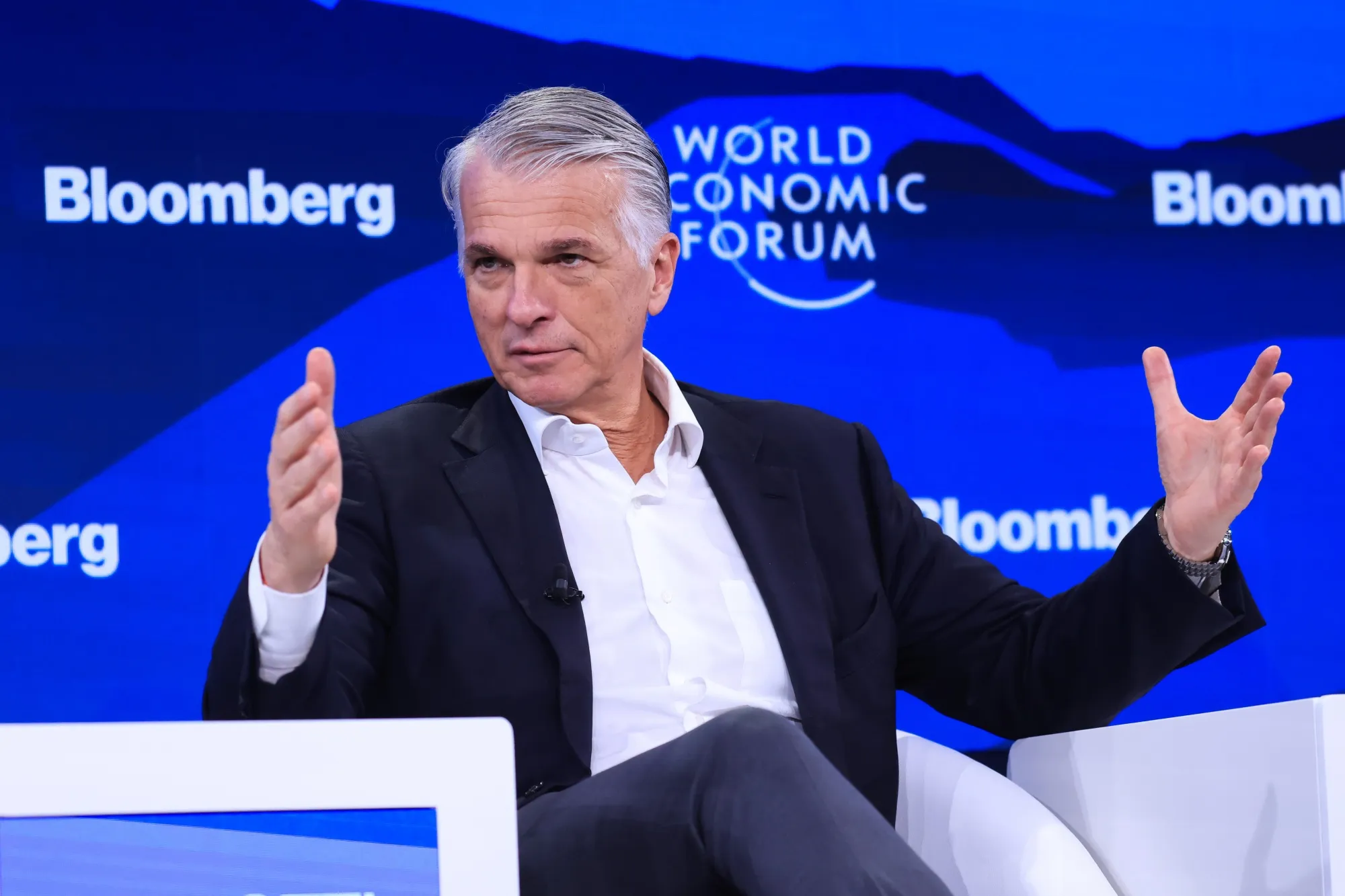Sergio Ermotti in Davos, on Jan. 21.