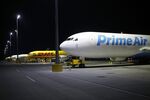 An Amazon.com Inc. Prime Air cargo jet in Hebron, Kentucky.&nbsp;