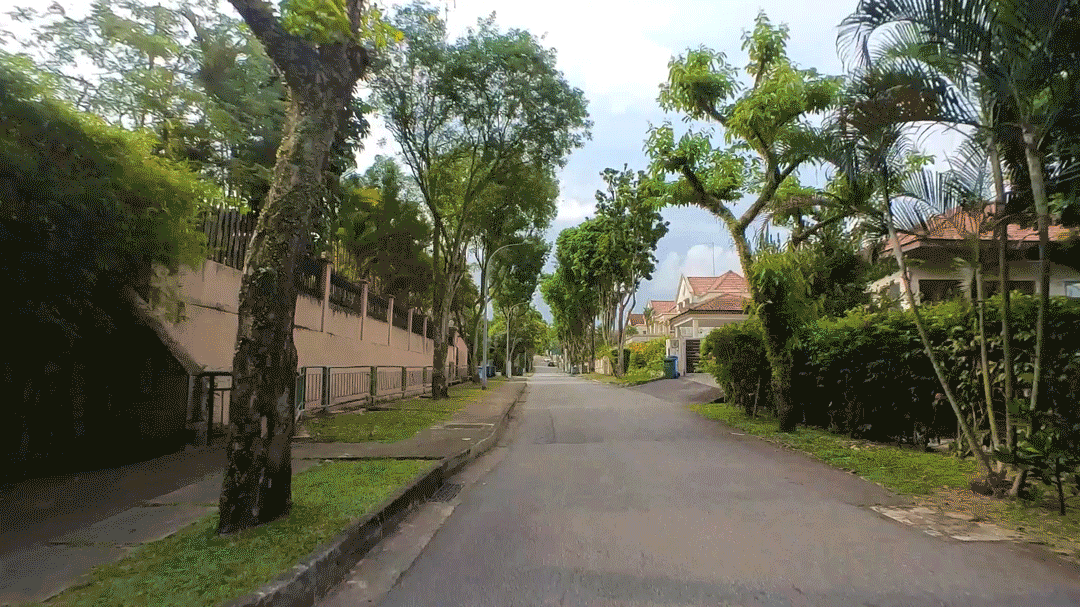 The Bukit Timah residential area in Singapore.