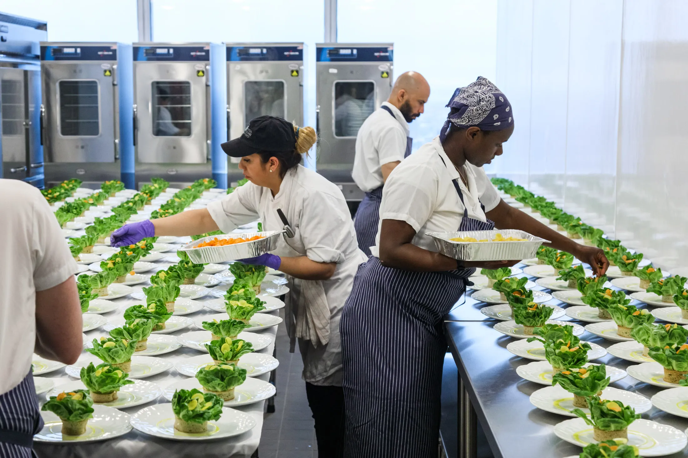 The Union Square Events kitchen in action. It’s being activated to feed families in the South Bronx.