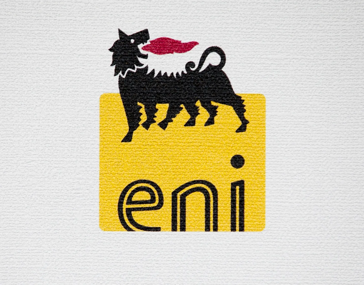 The logo of Eni SpA.