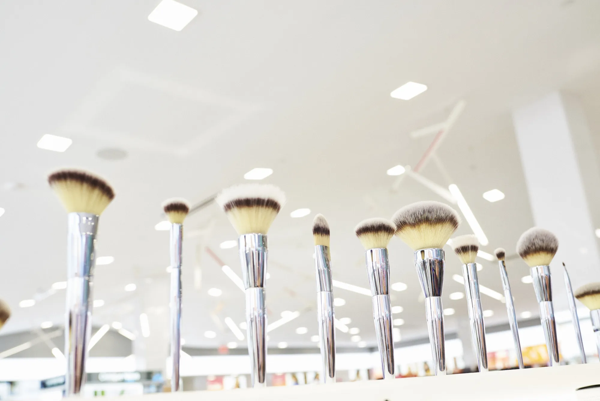 Makeup brushes are displayed for sale at an Ulta Beauty Inc. store in New York, U.S., on Thursday, May 31, 2018.