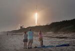 A SpaceX Falcon 9 rocket launches 60 Starlink satellites from&nbsp;Kennedy Space Center in October.